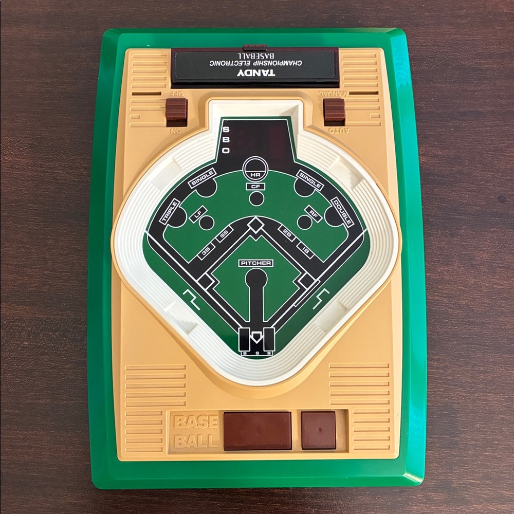 Vintage Tandy Championship Baseball LED Handheld Electronic Game (1979)